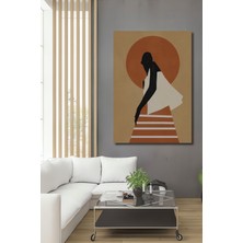 Teona Ahşap Dekoratif Ahşap Dikdörtgen Tablo Gölge Kadın