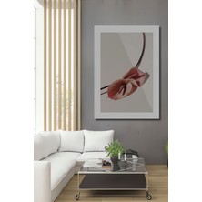 Teona Ahşap Dekoratif Ahşap Dikdörtgen Tablo Zarif Çiçek