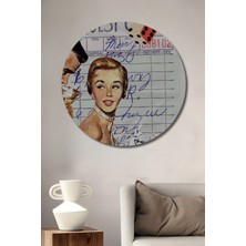 Teona Ahşap Dekoratif Ahşap Yuvarlak Tablo Zar ve Elegans