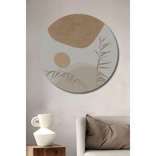 Teona Ahşap Dekoratif Ahşap Yuvarlak Tablo Doğa Figürleri
