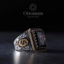 Design Ottoman Kuyumculuk Elif Vavlı Gümüş Erkek Yüzük