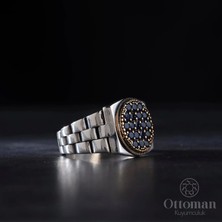Design Ottoman Kuyumculuk Rl Tasarım Gümüş Erkek Yüzük