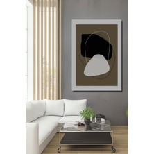 Teona Ahşap Dekoratif Ahşap Dikdörtgen Tablo Soyut Sanat