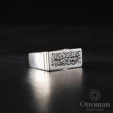 Design Ottoman Kuyumculuk "kefa Bil Mevt Vaizan" Yazılı Gümüş Yüzük