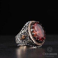 Design Ottoman Kuyumculuk Zultanit Taşlı Gümüş Erkek Yüzük