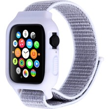Lowell Home Ally Apple Watch 6-Se-5-4 44MM / 3-2-1 42MM Kayış Kordon Kılıf SILIKON-(5775) - LO0029-5Y0YT8