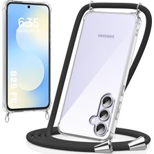 Teknomoda Samsung Galaxy 25 Fe Kılıf Boyun Omuz Askılı Ipli Anti Şok Korumalı Şeffaf Silikon