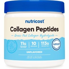 Nutricost Grass-Fed Collagen(Kolajen) Powder 4 Oz (Unflavored) - Gluten Free  Non-Gmo
