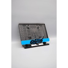 Plakam54 Orıgınal 3D Kabartmalı Mavi Pleksi Motor Plakalığı