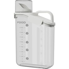 LTG Nova Ezere Büyük Kapasiteli Ölçülü Tahil-Gida-Baharat 2800ML Seffaf Saklama KUTUSU-(5775)