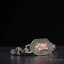 Design Ottoman Kuyumculuk Hasbiyallah Yazılı Gümüş Erkek Bileklik