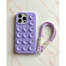 Kılıf House Iphone Uyumlu Vantuzlu El Askılı Silikon Kılıf