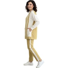 Pureva Kadın 3’lü Takım – Tunik Pantolon Ceket Kombin, Şık ve Rahat Günlük Takım