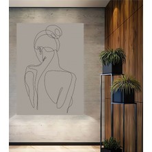 Teona Ahşap Dekoratif Ahşap Dikdörtgen Tablo Zarif Çizgi