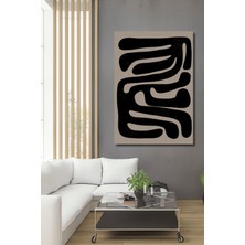 Teona Ahşap Dekoratif Ahşap Dikdörtgen Tablo Soyut Desen