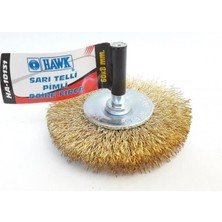 Başcılar Hawk HA10131 Pimli Sarı Tel Daire Fırça 60X8 mm