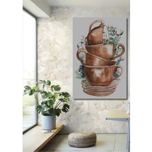 Teona Ahşap Dekoratif Ahşap Dikdörtgen Tablo Kupa Kulesi