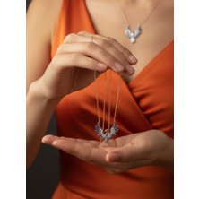 Modahilye 925 Ayar Gümüş Anka Kuşu Zirkon Gümüş Kolye