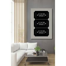 Teona Ahşap Dekoratif Ahşap Dikdörtgen Tablo Iyi Zamanlar