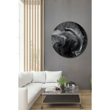 Teona Ahşap Dekoratif Ahşap Dikdörtgen Tablo Fil Sevgisi