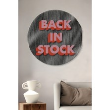 Teona Ahşap Dekoratif Ahşap Yuvarlak Tablo Stokta Tekrar