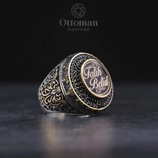 Design Ottoman Kuyumculuk Kişiye Özel Isimli Gümüş Erkek Yüzük