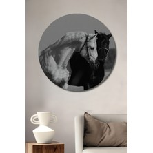 Teona Ahşap Dekoratif Ahşap Yuvarlak Tablo Gölge Dostluk