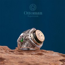 Design Ottoman Kuyumculuk Payitaht Abdülhamit Model Gümüş Erkek Yüzük