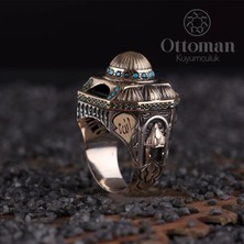 Design Ottoman Kuyumculuk Ayasofya Model Gümüş Erkek Yüzük