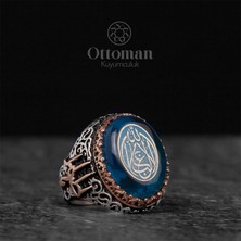 Design Ottoman Kuyumculuk Nasihat Yazılı Gümüş Erkek Yüzük