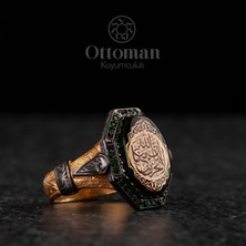 Design Ottoman Kuyumculuk La Tahzen Yazılı Gümüş Kadın Yüzük