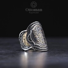 Design Ottoman Kuyumculuk Isimli Zihgir Model Gümüş Erkek Yüzük