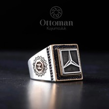 Design Ottoman Kuyumculuk Mercedes Model Gümüş Erkek Yüzük