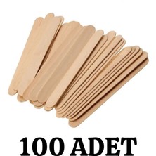 Merpak Ambalaj Abeslang 100'LÜ Tahta Dil Basacağı Ahşap Çubuk Dil Basma Çubuğu Ağda Spatulası