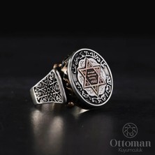 Design Ottoman Kuyumculuk Süleyman Mührü Gümüş Erkek Yüzük