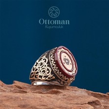 Design Ottoman Kuyumculuk Teşkilatı Mahsusa Model Gümüş Erkek Yüzük