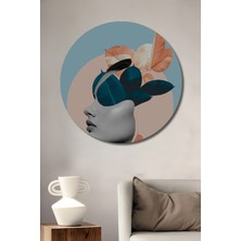 Teona Ahşap Dekoratif Ahşap Yuvarlak Tablo Renkli Düşler