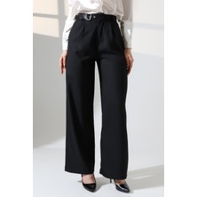 Lubiti Beli Kemer Aksesuarlı Bol Paça Palazzo Pantolon