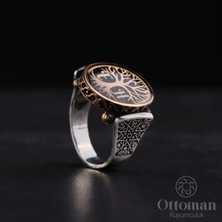 Design Ottoman Kuyumculuk Soy Ağacı Gümüş Erkek Yüzük