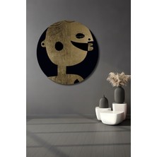 Teona Ahşap Dekoratif Ahşap Dikdörtgen Tablo Altın Yüzlü