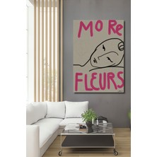 Teona Ahşap Dekoratif Ahşap Dikdörtgen Tablo Mo Re Fleurs