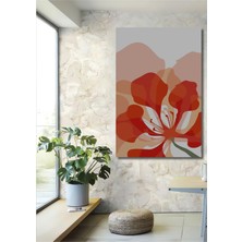 Teona Ahşap Dekoratif Ahşap Dikdörtgen Tablo Canlı Çiçek