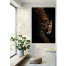 Teona Ahşap Dekoratif Ahşap Dikdörtgen Tablo Yüzen Kaplan