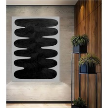 Teona Ahşap Dekoratif Ahşap Dikdörtgen Tablo Soyut Dalga