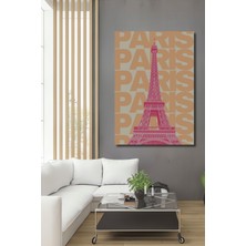 Teona Ahşap Dekoratif Ahşap Dikdörtgen Tablo Eyfel Kulesi