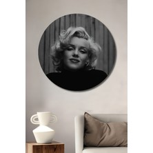 Teona Ahşap Dekoratif Ahşap Yuvarlak Tablo Marilyn Monroe