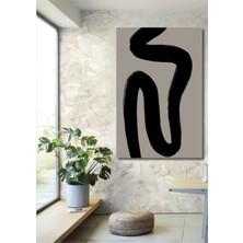 Teona Ahşap Dekoratif Ahşap Dikdörtgen Tablo Soyut Çizgi