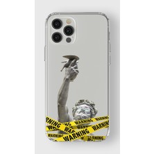 Manitoba Iphone 12 Pro Max Uyumlu Baskılı Yumuşak Silikon Şeffaf Telefon Kılıfı