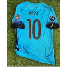 Candy Cup F.c B.a.r.c.e.l.o.n.a Lionel Messi 2015/16 Sezonu Özel Nostalji Forması (Turkuaz)