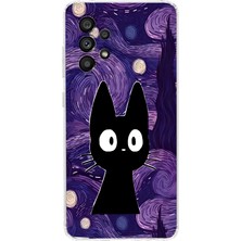 Manitoba Samsung Galaxy A73 Uyumlu Baskılı Yumuşak Silikon Şeffaf Telefon Kılıfı